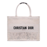 Medium Canvas D Lace Sun Embroidery Book Tote
