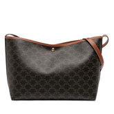 Triomphe Coated Canvas and Calfskin Soft Shopper Bag