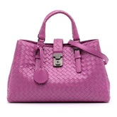 Small Nappa Intrecciato Roma Satchel