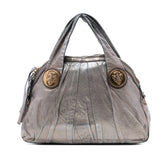 Large Metallic Leather Hysteria Satchel