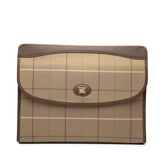 Vintage Check Canvas Clutch