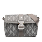 Mini Coated Canvas CD Diamond Hit The Road Messenger Bag
