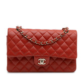 Medium Classic Lambskin Double Flap