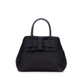 Tessuto Canapa Logo Bow Satchel