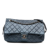 Jumbo Quilted Iridescent Caviar Easy Flap