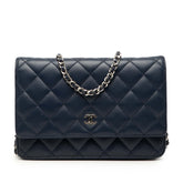 CC Quilted Lambskin Wallet On Chain