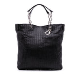Large Woven Lambskin Lady Dior Soft Shopping Tote