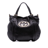 Medium Leather Britt Satchel