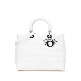 Large Lambskin Cannage Lady Dior