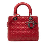 Medium Lambskin Cannage Lady Dior