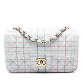 Mini Rectangular Classic Printed Calfskin Single Flap