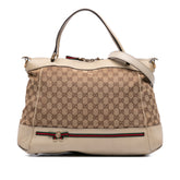 GG Canvas Web Mayfair Satchel