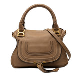 Medium Leather Marcie Satchel