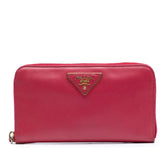 Saffiano Zip Around Long Wallet
