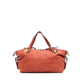 Medium Leather Bamboo Bar Tote