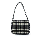 Vintage Check Wool Shoulder Bag