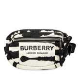Zebra Print Nylon Logo Cannon Belt Bag