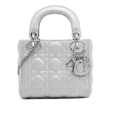 Mini Iridescent Lambskin Cannage Lady Dior