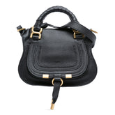 Mini Grained Calfskin Marcie Satchel