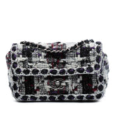 Mini Rectangular Quilted Tweed Single Flap