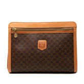 Macadam Coated Canvas Clutch