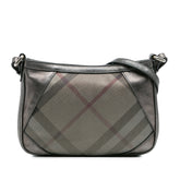 Shimmer Check Coated Canvas Crossbody