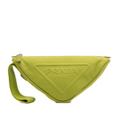 Canvas Canapa Triangle Logo Wristlet Clutch