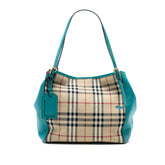 Small Haymarket Check Canvas and Leather Canterbury Tote