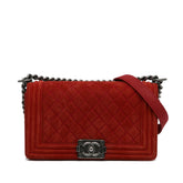Old Medium Quilted Caviar Boy Flap