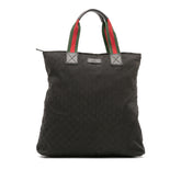 GG Canvas Web Tote
