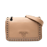 Glace Calfskin Studded Crossbody