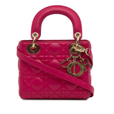 Mini Lambskin Cannage Lady Dior
