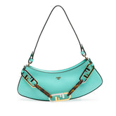 Leather OLock Swing Satchel