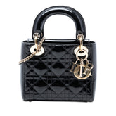 Mini Patent Cannage Lady Dior