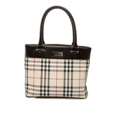 House Check Canvas Tote