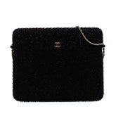 CC Tweed Chain Around Tablet Holder Crossbody