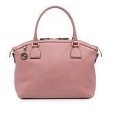Medium Leather GG Charm Dome Satchel