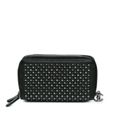 Bull Leather Studded Zip Wallet