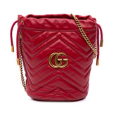 Small GG Marmont Matelasse Leather Bucket Bag