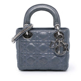 Mini Iridescent Lambskin Cannage Lady Dior