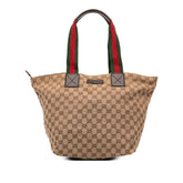 GG Canvas Web Tote