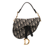 Mini Oblique Canvas Saddle Bag