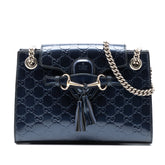 Small Guccissima Patent Emily Shoulder Bag