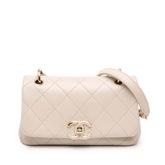 Medium Lambskin Twist Chain Enamel CC Flap