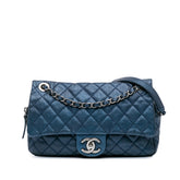 Jumbo Iridescent Quilted Caviar Easy Flap