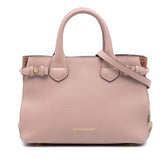 Small Calfskin and House Check Banner Satchel