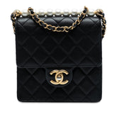 Small Lambskin Chic Pearls Flap