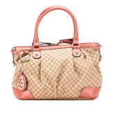 Diamante Canvas Sukey Satchel