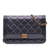 Quilted Lambskin Boy Wallet On Chain