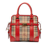 Haymarket Check Coated Canvas Minford Portrait Satchel